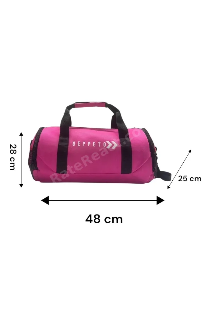 Unisex Fitness Silindir Spor Çantası