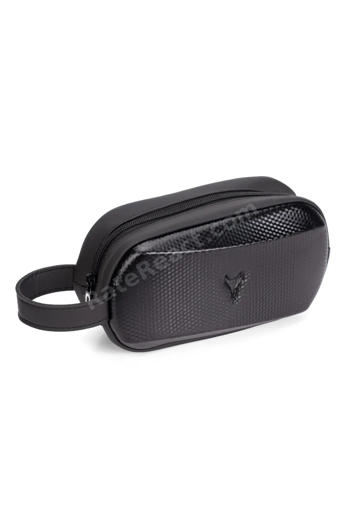 Erkek Deri Portföy Clutch Traş Kozmetik Bakım ve Günlük El Çantası