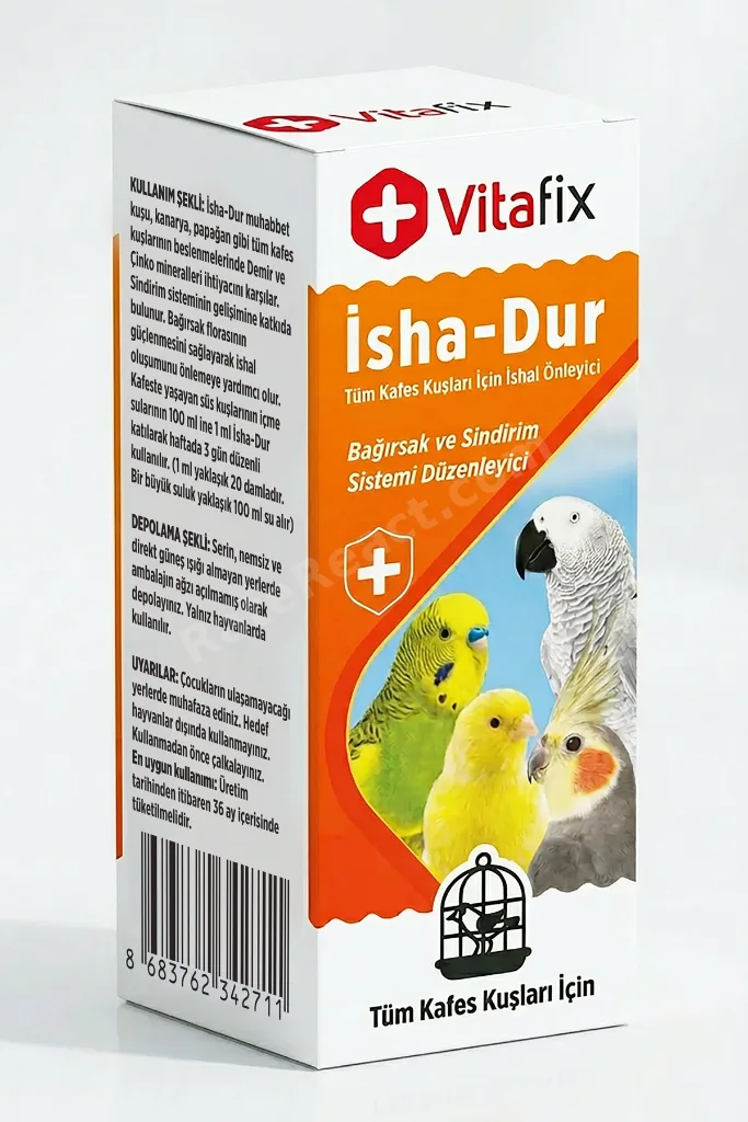 Isha-dur - Kuşlar Için Bağırsak Ve Sindirim Sistemi Düzenleyici - Ishal Gidermeye Yardımcı