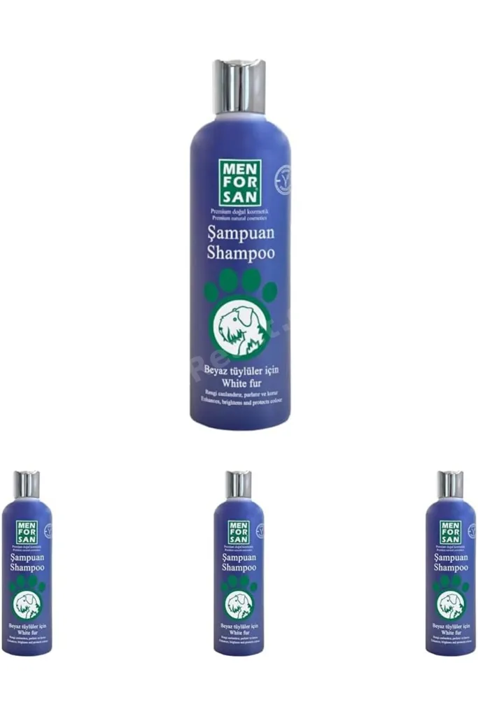 TTKTEKNOLOJİ Menforsan Beyaz Tüylülere Özel Köpek Şampuanı 300 ml (4 paketi) TTKTEKNOLOJİ 2026 39551