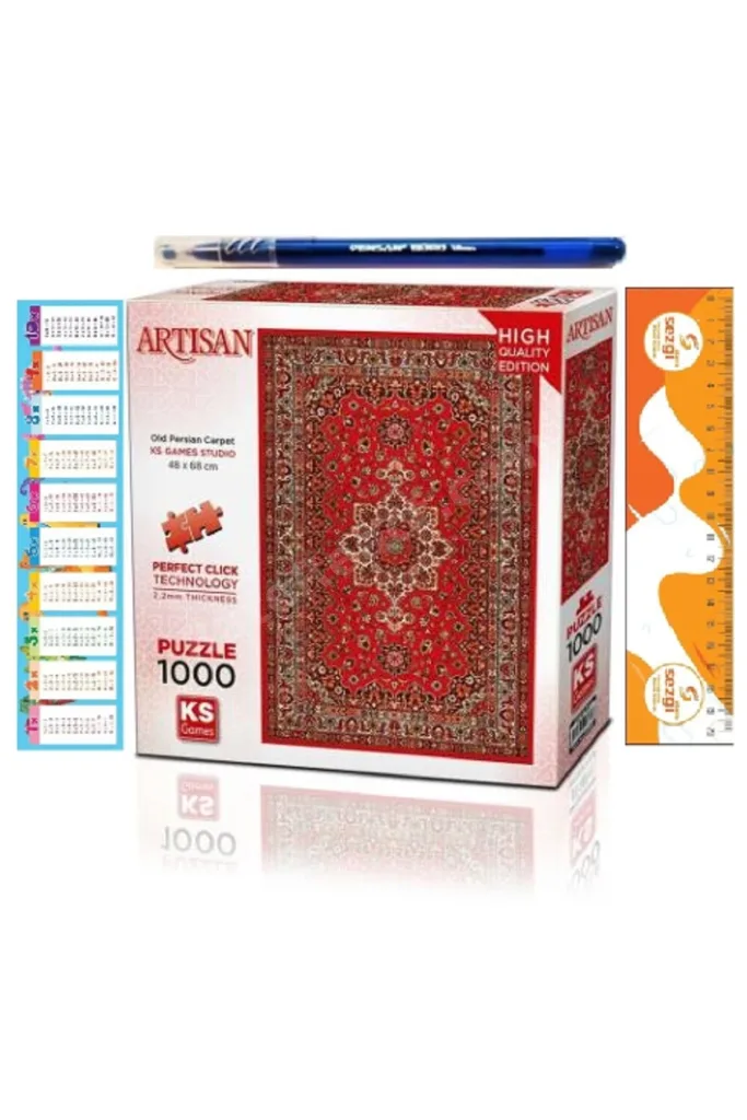 Old Persian Carpet 1000 Parça Puzzle ve Tükenmez Kalem+Sezgistore Ayraç