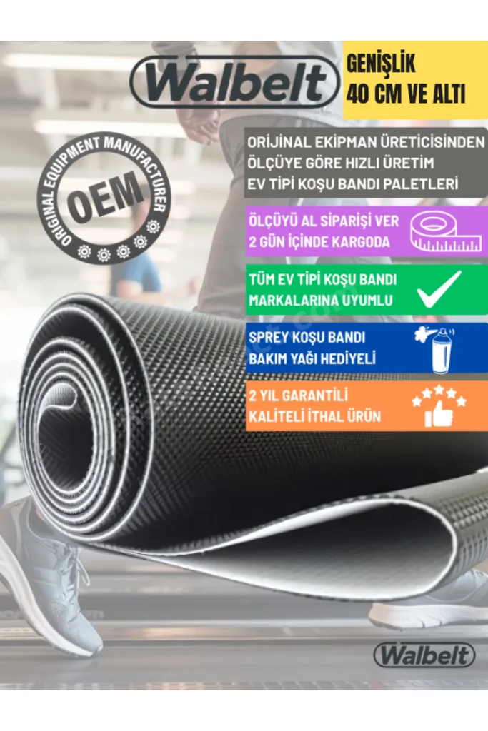 Koşu Bandı Paleti (BANTI) En 40 Cm'e Kadar Ölçüye Göre Üretim.Ev Tipi Tüm Markalara Uyumlu