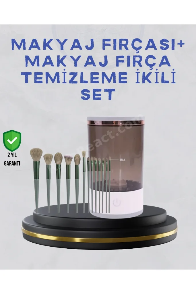 Makyaj Fırçası ve Elektrikli Fırça Temizleyici Paketi