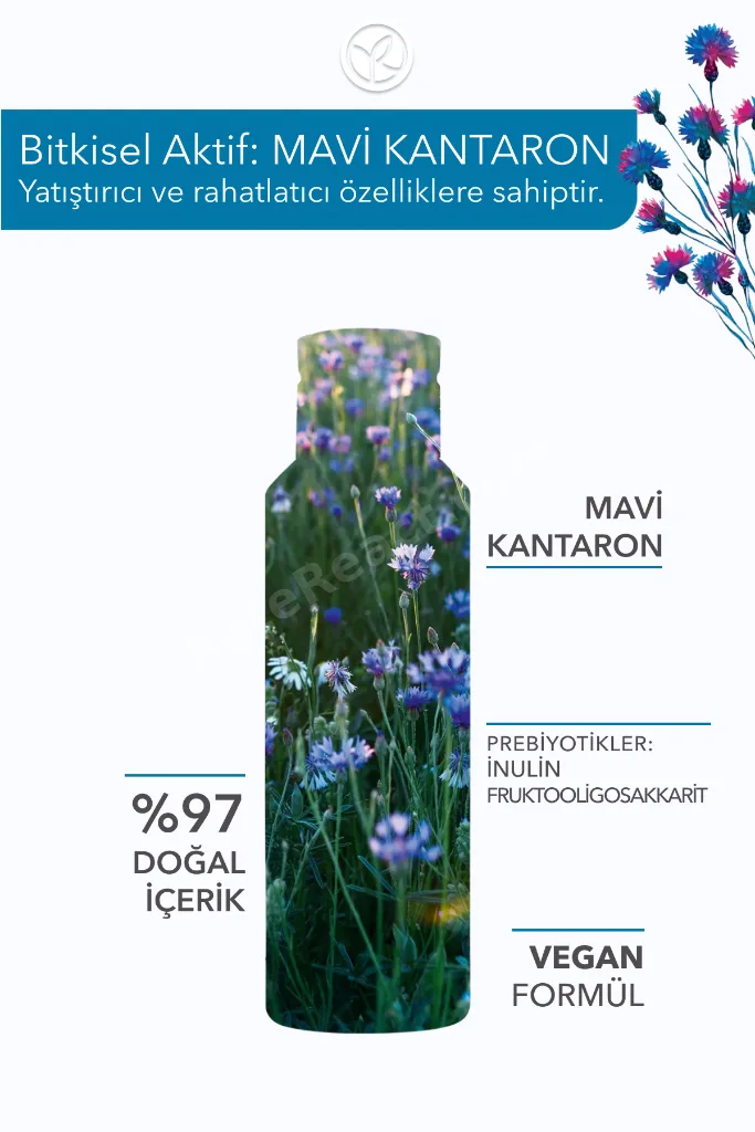 Tüm Ciltler, Çift Fazlı/Yoğun Makyaja Özel, Rahatlatıcı Göz Makyaj Temizleyici-Pur Bleuet-100ml