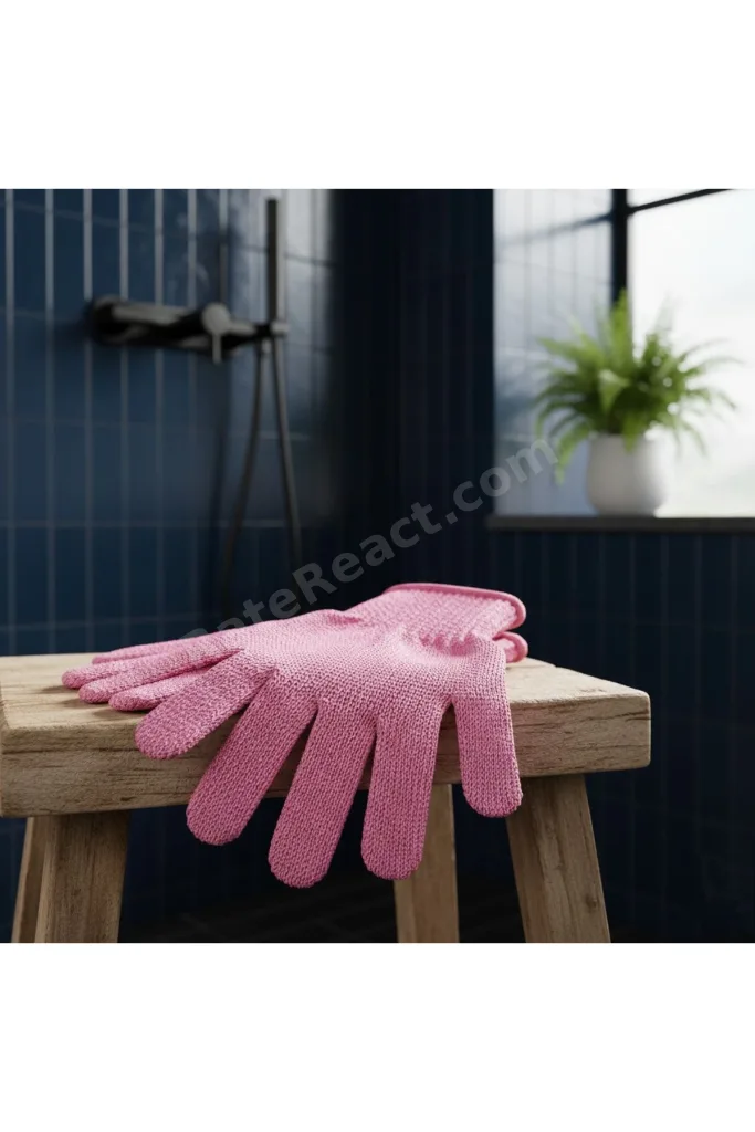 2’li Banyo Kese Peeling Eldiven Seti Pembe