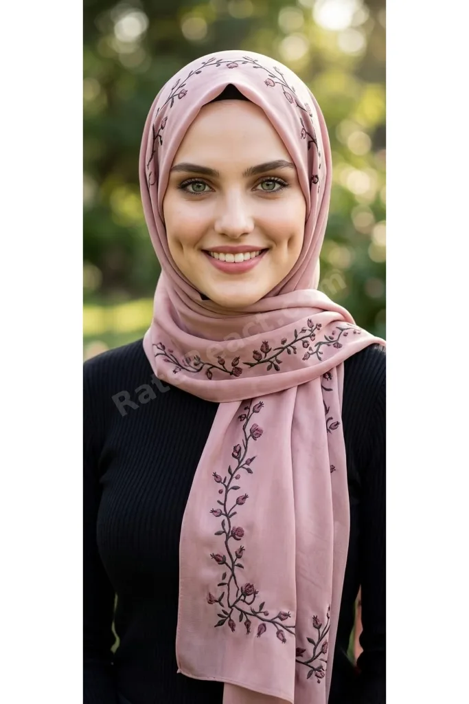 Rawnak Desenli Soft Şal – Premium Hediye Kutulu Kadın Şal
