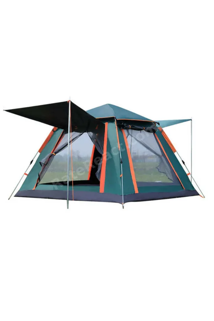 TAM OTOMATİK 4-6 KİŞİLİK TENTELİ KAMP ÇADIRI 240X240X155 CM (YEŞİL)