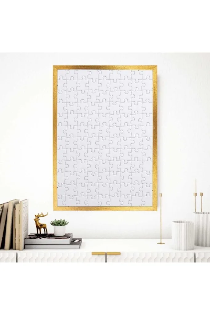 Sar Puzzle&nbsp;puzzle Ve Yapboz Çerçevesi 1000 Parça Için Ebat 68cmx48cm Altın Sarısı (gold)