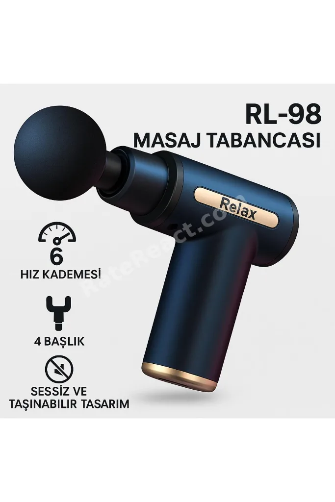 6 Kademeli Boyun Bel Sırt Bacak Ayak Masajı Mini Masaj Tabancası