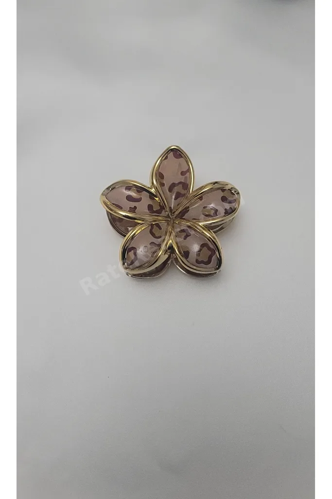 LEOPAR DESENLİ LOTUS MANDAL TOKA XL (8cm)