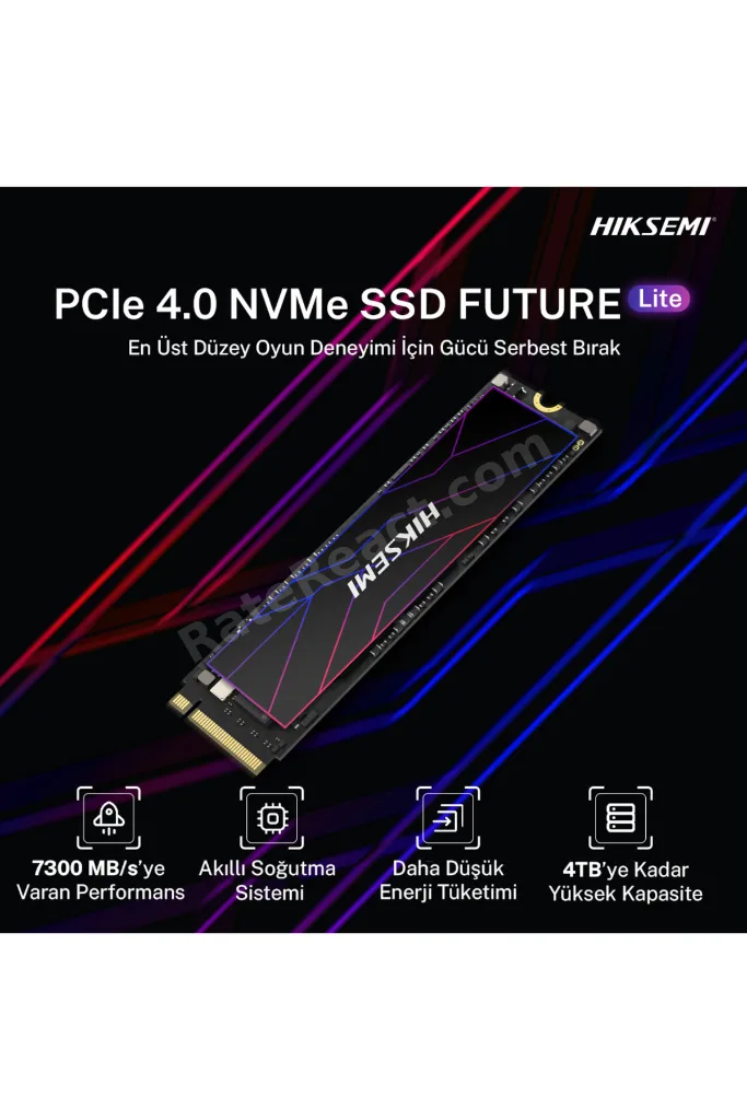 Future Lite 512GB SSD, PCle Gen 4x4, NVMe, 6320MB/s Okuma Hızı, 3111MB/s Yazma Hızı