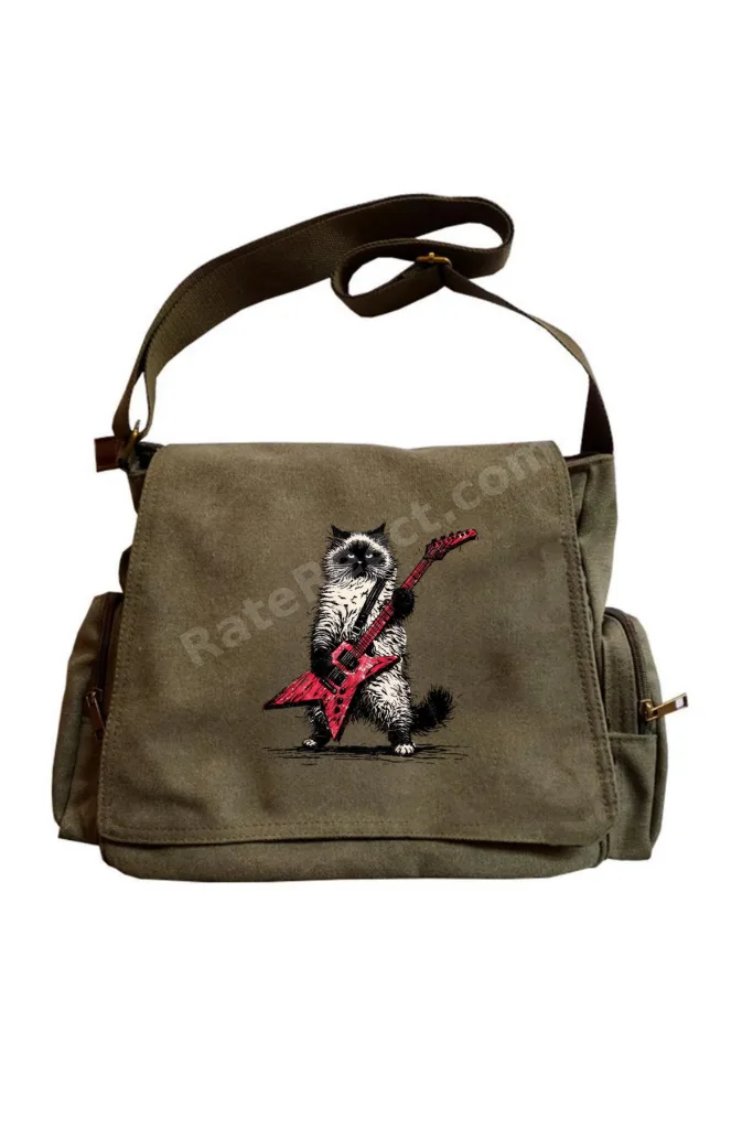 dorukhedıyelık Cute Rock Animal Baskılı Unisex Postacı Çantası