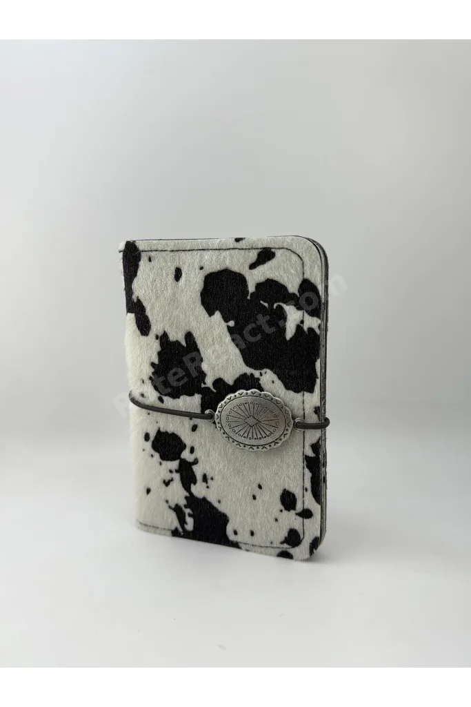 Cow Print Pasaport Kılıfı & Kartlık Unisex Seyehat Cüzdanı