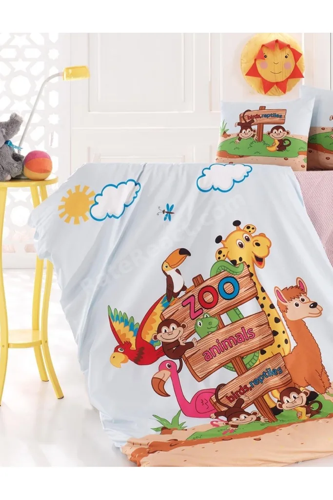 Zoo %100 Pamuk Ranforce Bebek Nevresim Takımı
