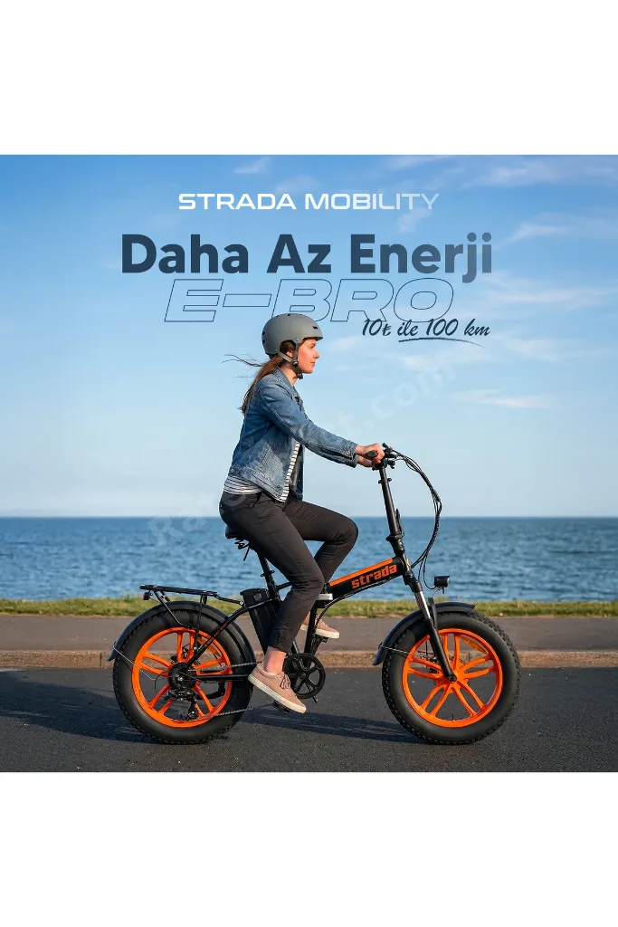 E-Bro 20 Jant Hidrolik Disk Katlanabilir Fat Bike Bisiklet