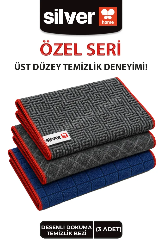 Mikrofiber Profesyonel Seri Özel Dokuma Sık Dokulu Süper Emici Temizlik Bezi