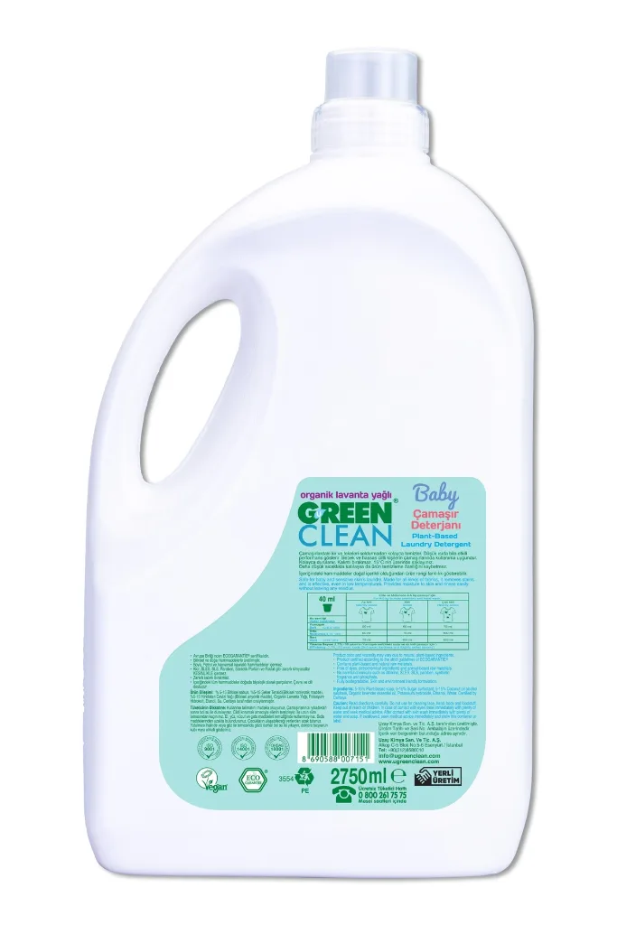 Bitkisel Çamaşır Deterjanı 2750 ml (55 Yıkama)