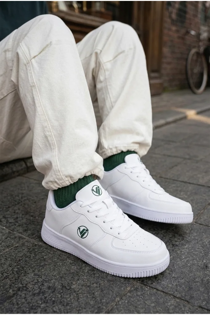 Rahat Taban Günlük Erkek Sneakers Spor Ayakkabı Beyaz
