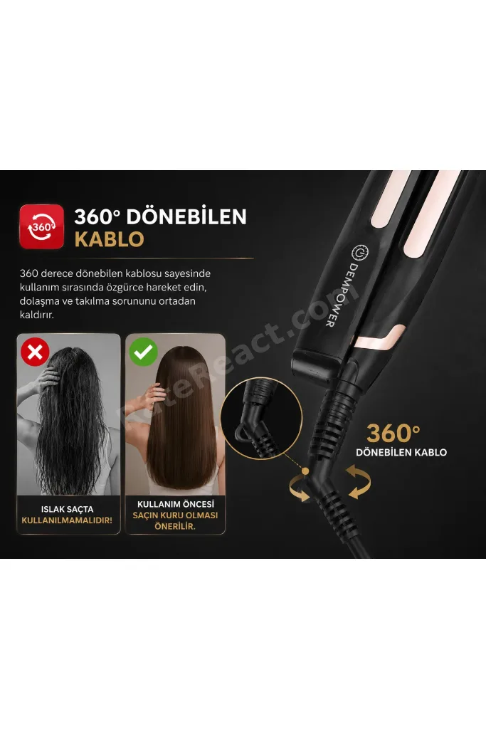 Ev Tipi Kullanıma Uygun Saç Tost Makinesi Dalgalı ve Kabartmalı Saç Şekillendirici