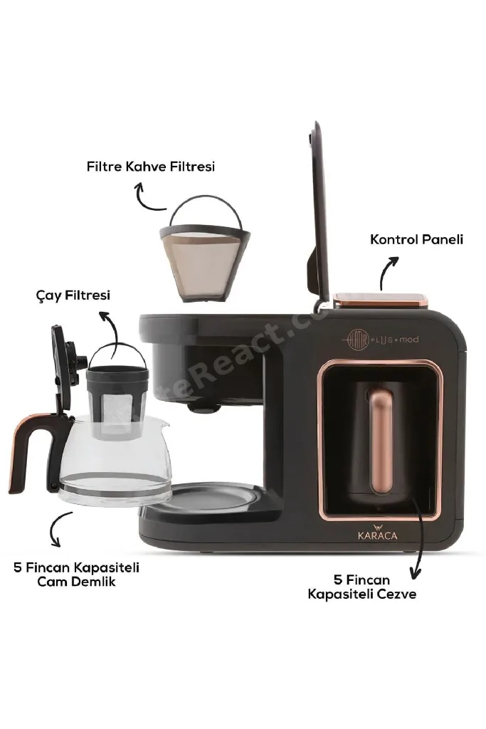 Hatır Plus Mod 5 In 1 Konuşan Kahve Ve Çay Makinesi Rosie Brown