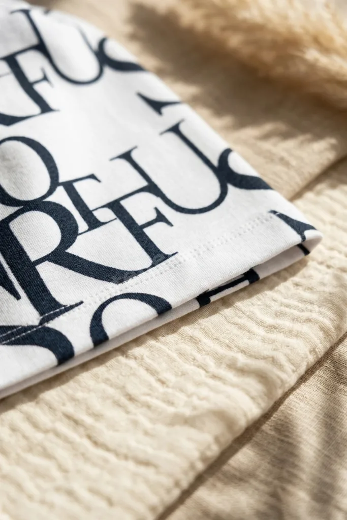 Unisex Siyah Beyaz Tipografik Desenli Pamuklu Slouchy Bere Şapka - Modern Sokak Stili Tasarım 2-4 Ya