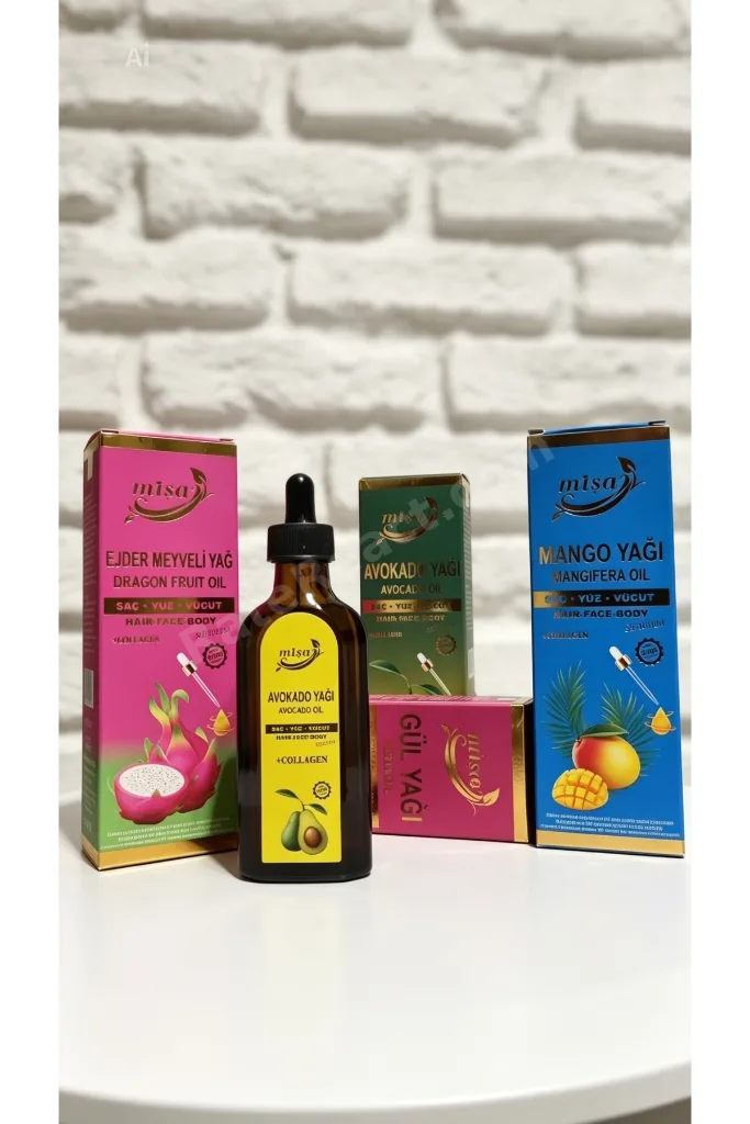 Mişa Avokado Yağı - Saç, Yüz ve Vücut Yağı + Kolajen ,Serum