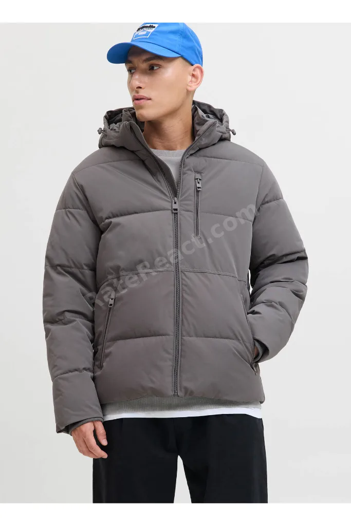 Gri Erkek Mont 12278792_JJEOWEN PUFFER SN