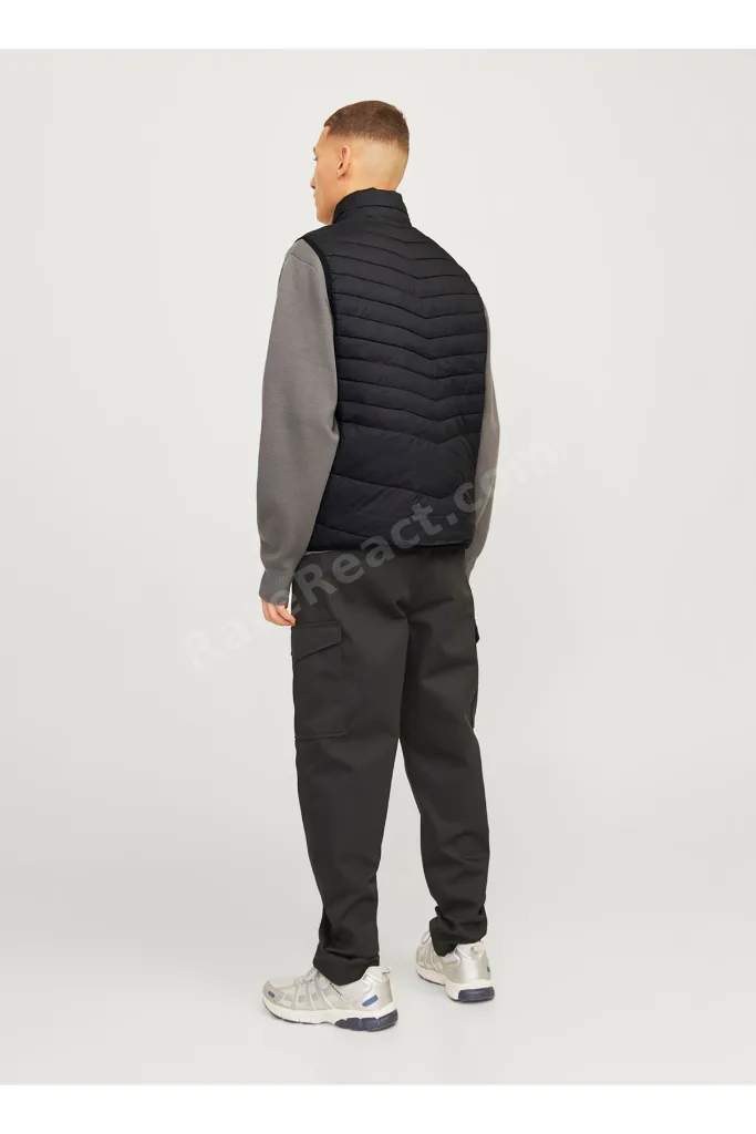 Siyah Erkek Yelek 12256987_JJESTATE PACKABLE BW COLLA