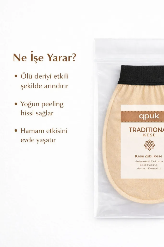 Traditional Kese – Geleneksel Kese - Kese Gibi Kese %100 İpek | Yoğun Peeling Etkili Hamam Kesesi