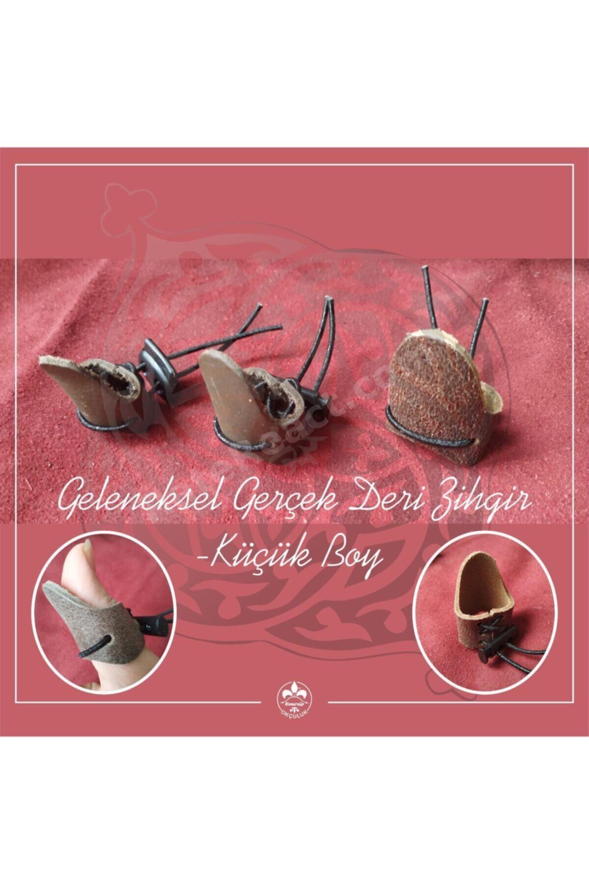 Geleneksel Okçuluk Için Gerçek Deri Zihgir (ayarlanabilir-küçük Boy)