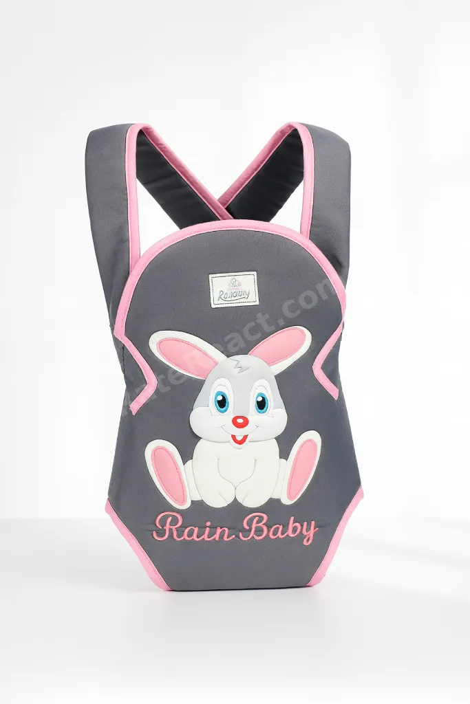 Bebek Kanguru Taşıma Çantası Ergonomik Rahat Taşıyıcı Tavşan Desenli
