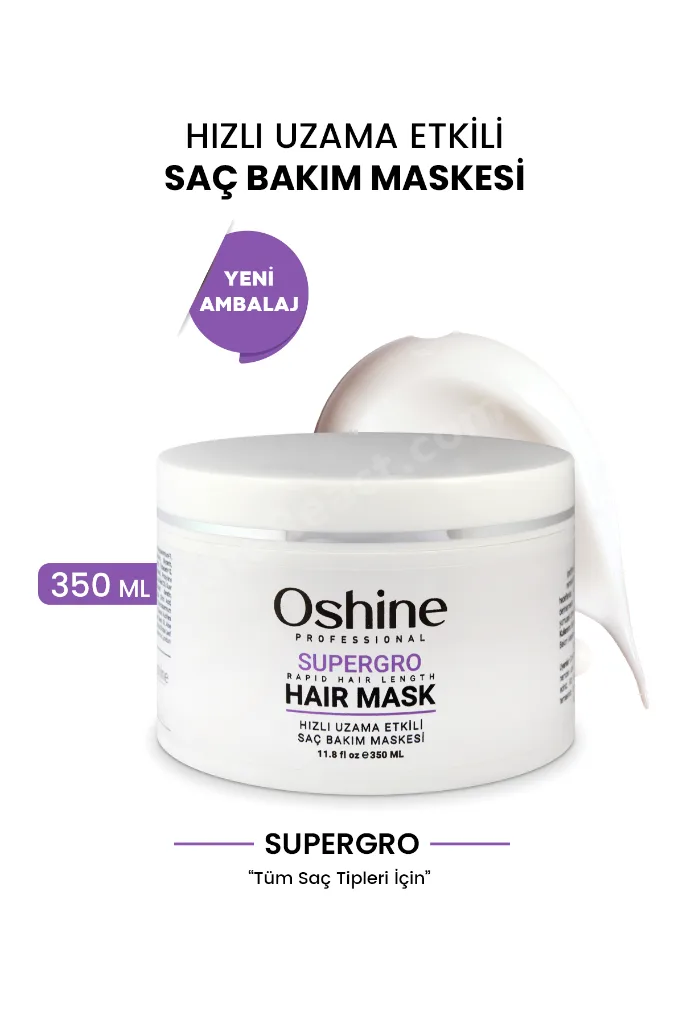 Hızlı Uzama Etkili Onarıcı Saç Bakım Maskesi, Supergro Rapid Hair Length Mask, 350ml