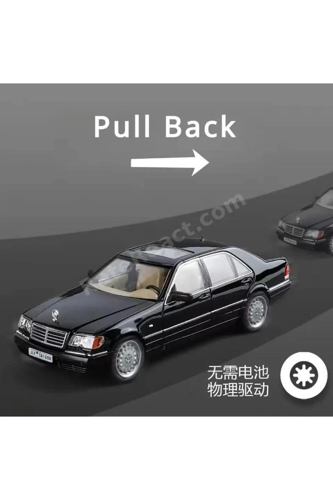 Mercedes Benz S320L Siyah Diecast Model Araba Mercedes Benz W140 320SEL Makam Arabası