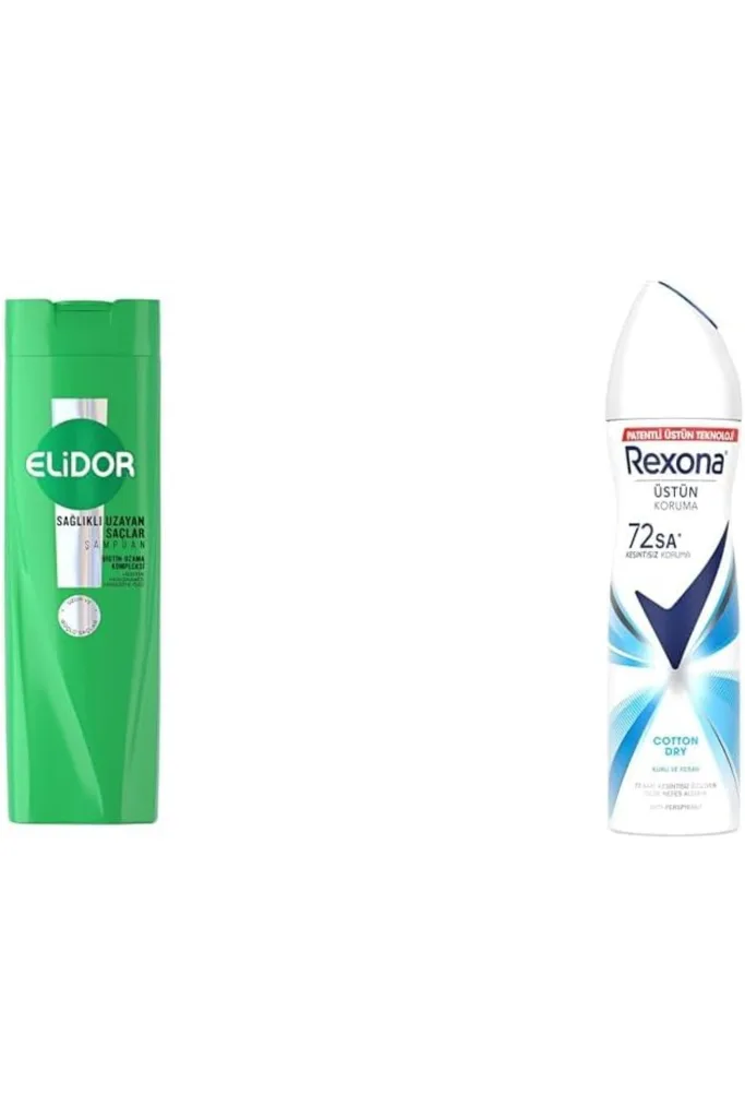 Saç Bakım Şampuanı Sağlıklı Uzayan Saçlar 400 ml + Rexona Kadın Sprey Deodorant Dry 150 ml 1219822