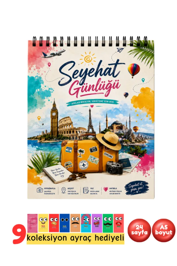 Seyahat & Gezi Günlüğü - Trip & Travel Journal - Seyehat Anı Defteri