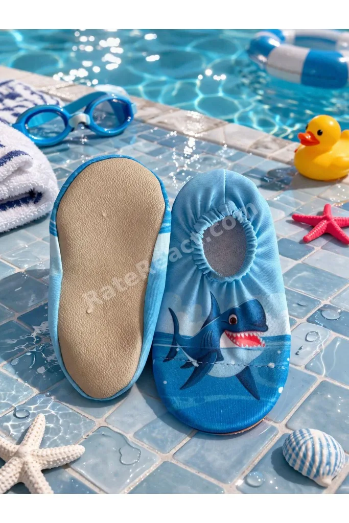 Kaydırmaz Taban / Unisex Bebek Çocuk Deniz Ayakkabısı / Havuz Patiği
