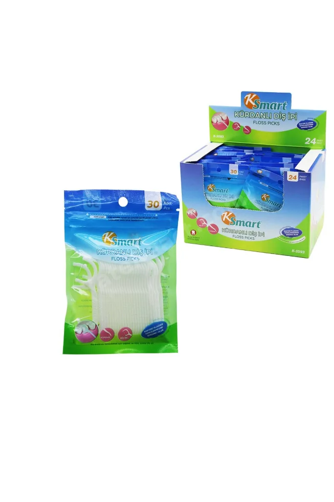 720 ADET POŞETLİ KÜRDANLI DİŞ İPİ = 30PCS X 24 (4887) NemereHome