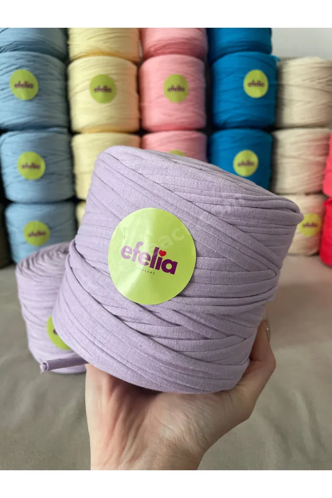 LİLA PENYE İP ÇANTA ÖRGÜ İP - (600-650GR) 1 ADET