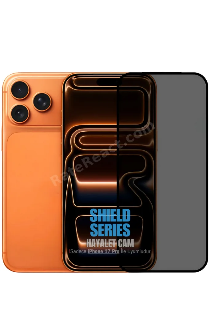 [Shield Hayalet] iPhone 17 Pro Uyumlu Hayalet ESD Anti-Statik Temperli Cam Ekran Koruyucu