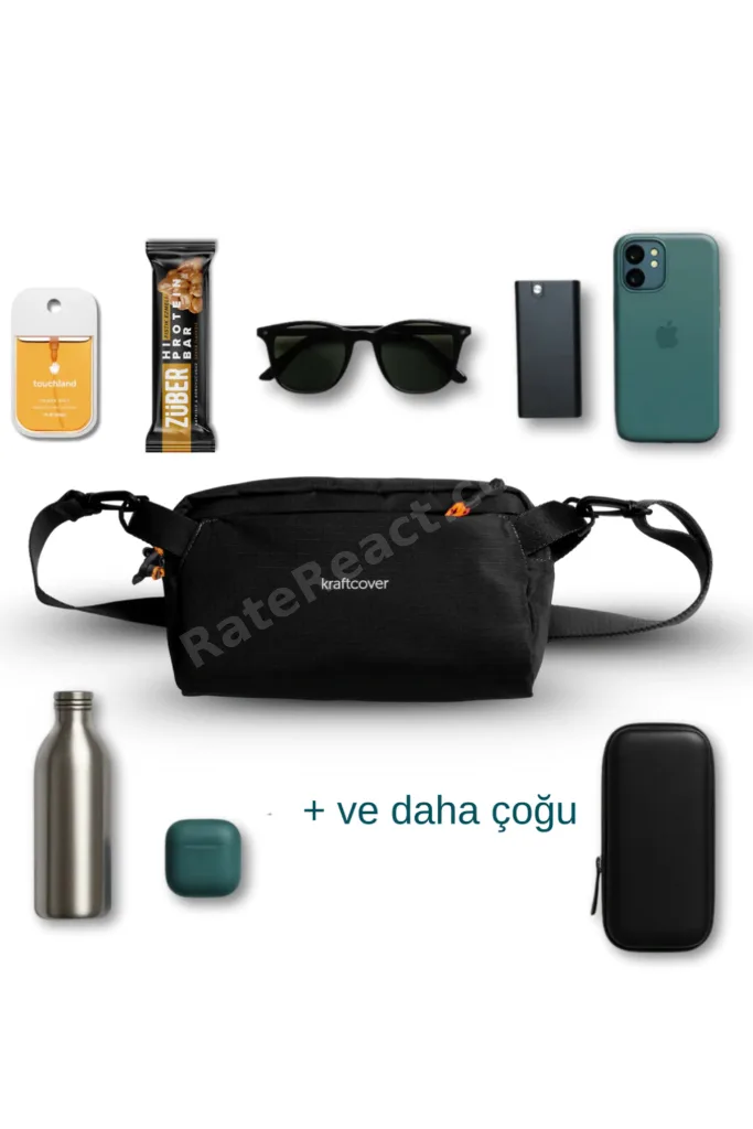 Rove Sling Unisex Su Geçirmez Çapraz Çanta | Hafif, Katlanabilir, Leke Tutmaz