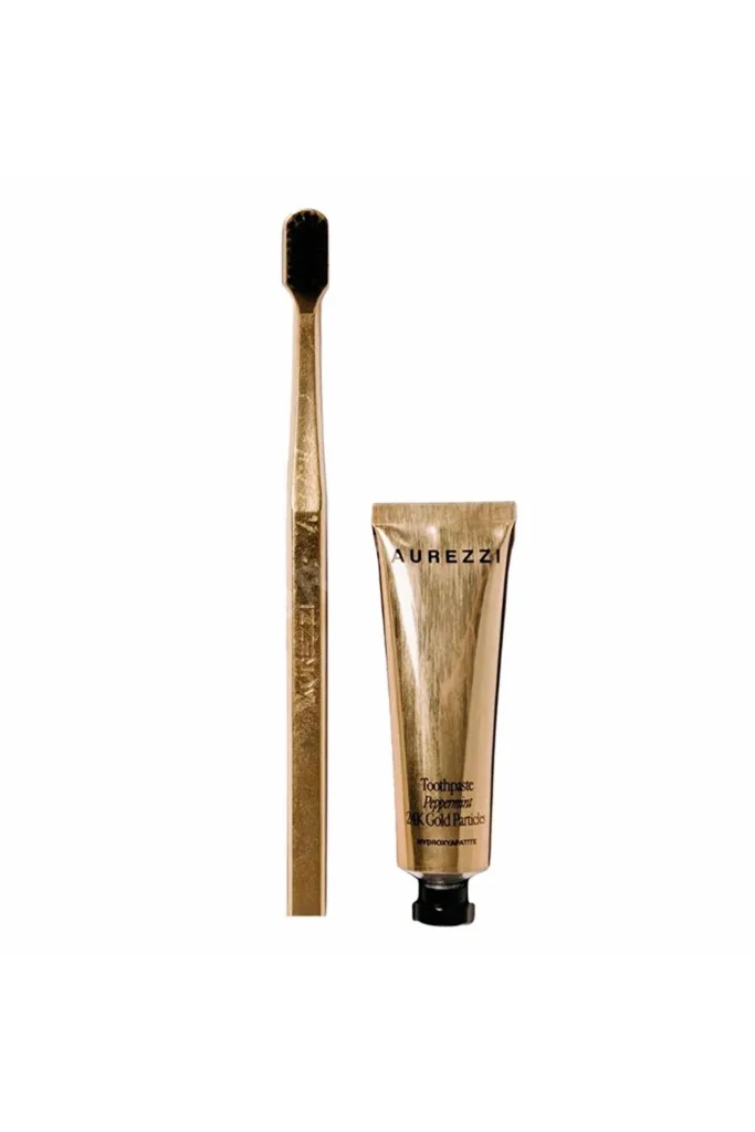 Travel Mini Gold Menthol Gold Diş Macunu 25 ml+ Gold White Soft Diş Fırçası İkili Set Elsbeauty