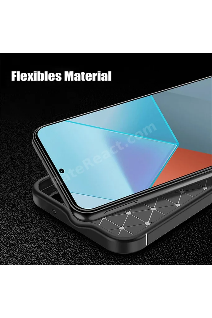 Xiaomi Poco X8 Pro Max Uyumlu Kılıf Kamera Çıkıntılı Karbon Desenli Renk Atmaz Koruyucu Negro Kapak