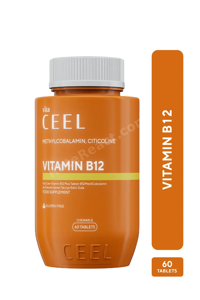 Vitamin B12 Plus Dil Altı Tablet Metyhcobalamin, Sitikolin 60 Tablet
