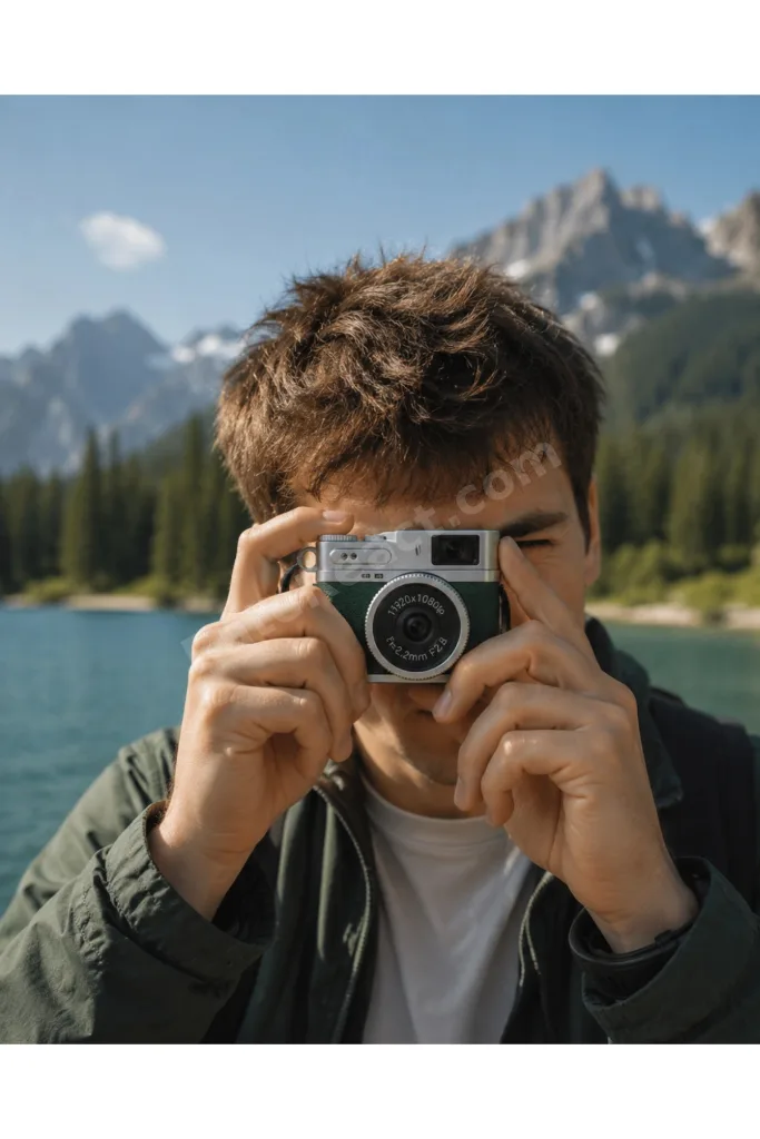 1080P HD Mini Dijital Kamera IPS Ekranlı Taşınabilir Fotoğraf Makinesi