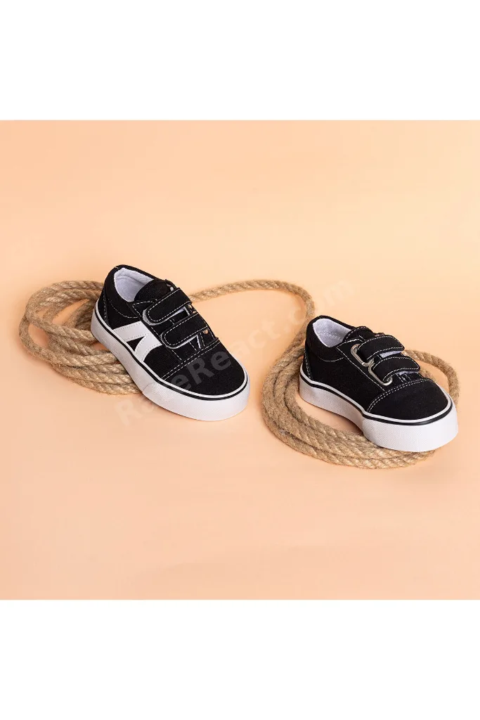 HelloBaby Unisex Bebek Spor Ayakkabı Suni Deri Cırt Cırtlı