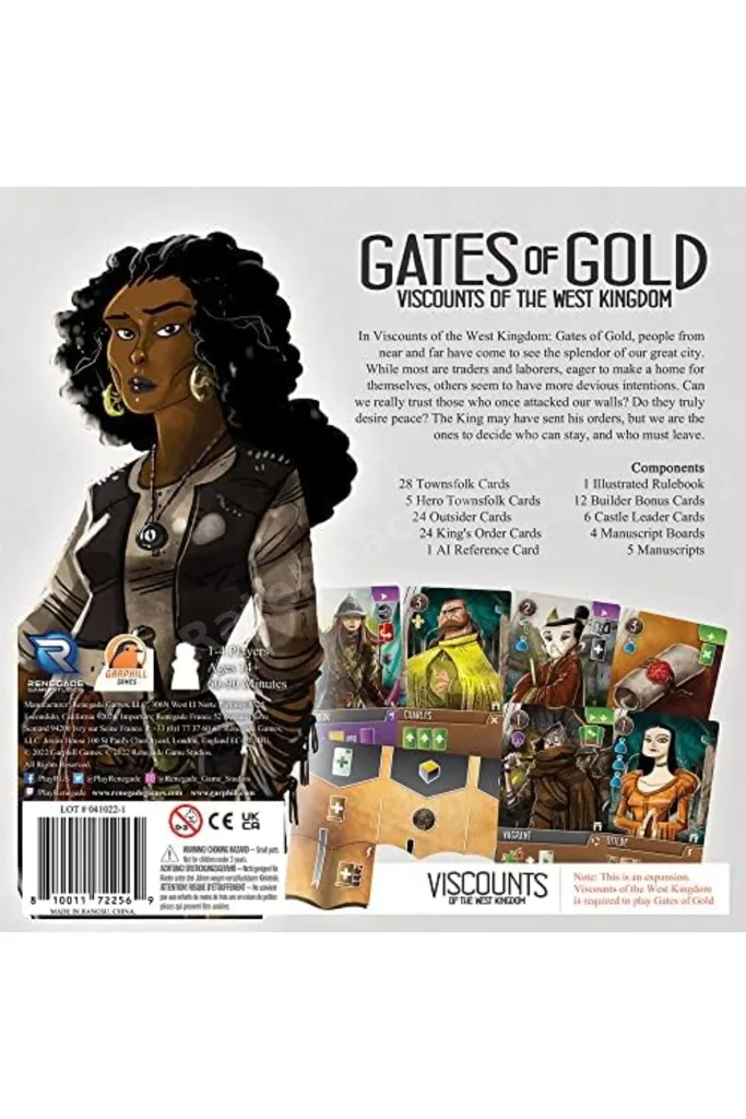 nht shop Renegade Game Studios Batı Krallığının vizörleri: Altın Kapıları Genişletme - Strateji Masa
