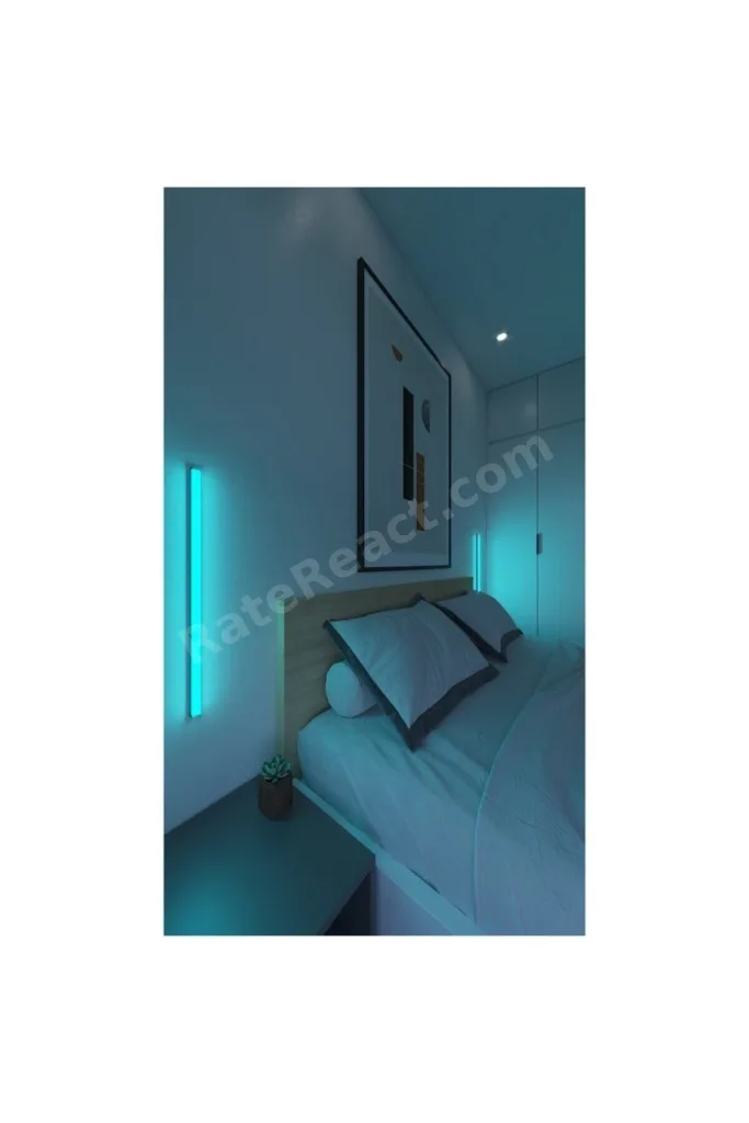 Mini Uzaktan Kumandalı 2'li Led Abajur Gece Lambası Rgb Yuksek Işık Sistemi