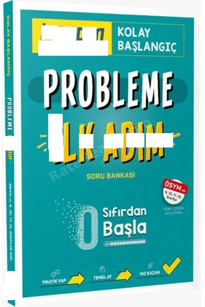 9-10-11-12 İlk Adım Yayınları Probleme İlk Adım Sıfırdan Kolay Başlangıç Kitabı