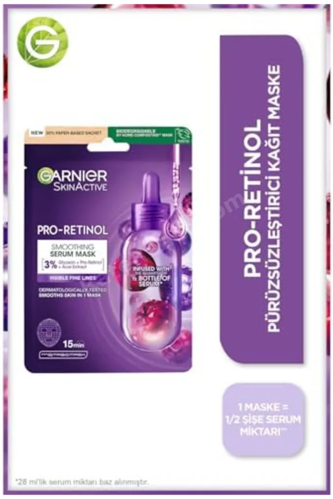 TTKTEKNOLOJİ Pro-Retinol Pürüzsüzleştirici Kağıt Maske TTKTEKNOLOJİ 2026 395519