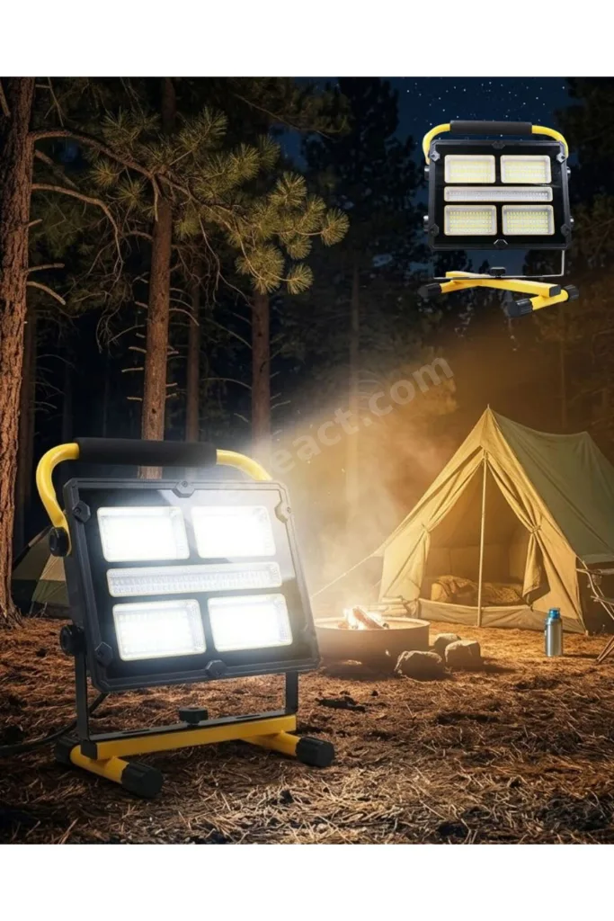 Taşınabilir Solar Şarjlı LED Kamp Feneri 400 LED Süper Parlak Çok Fonksiyonlu Aydınlatma
